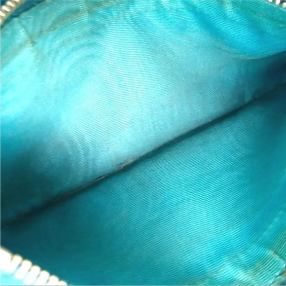 Prada Safiano Teal Blue Long wallet